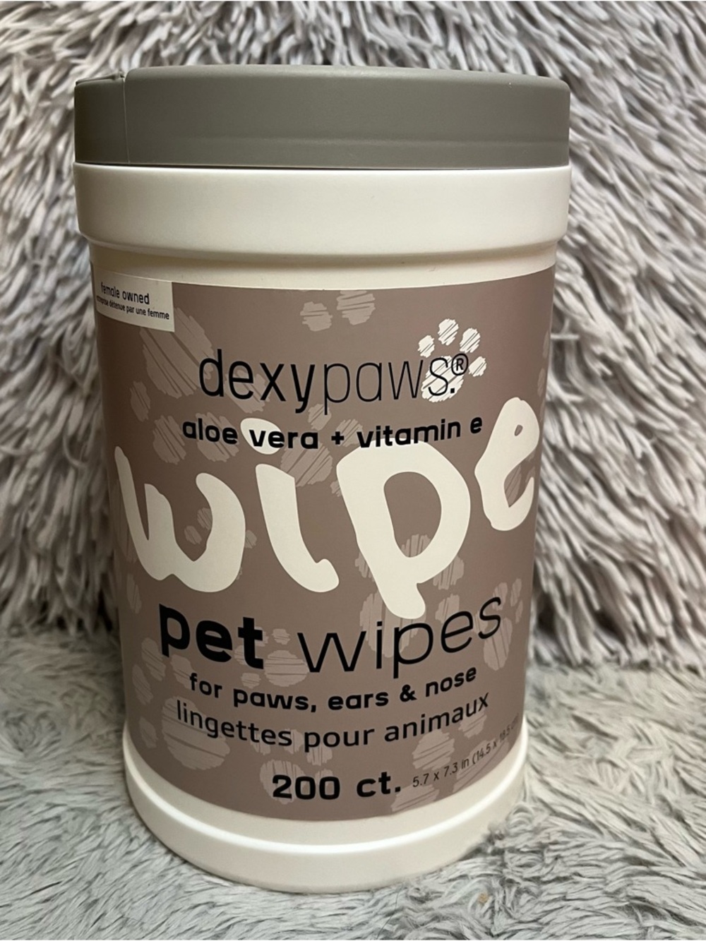 Dexy Paws Aloe Vera + Vitamin E Pet Wipes 200ct